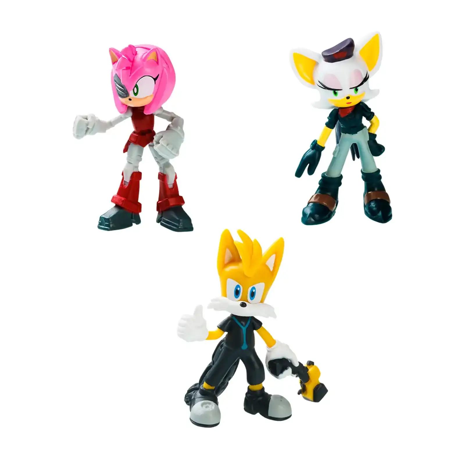 Набор игровых фигурок SONIC PRIME – РЕБЕЛ РУЖ, ТЭЙЛЗ, РАСТИ РОУЗ (3 фигурки, 6,5 cm) (SON2020C)