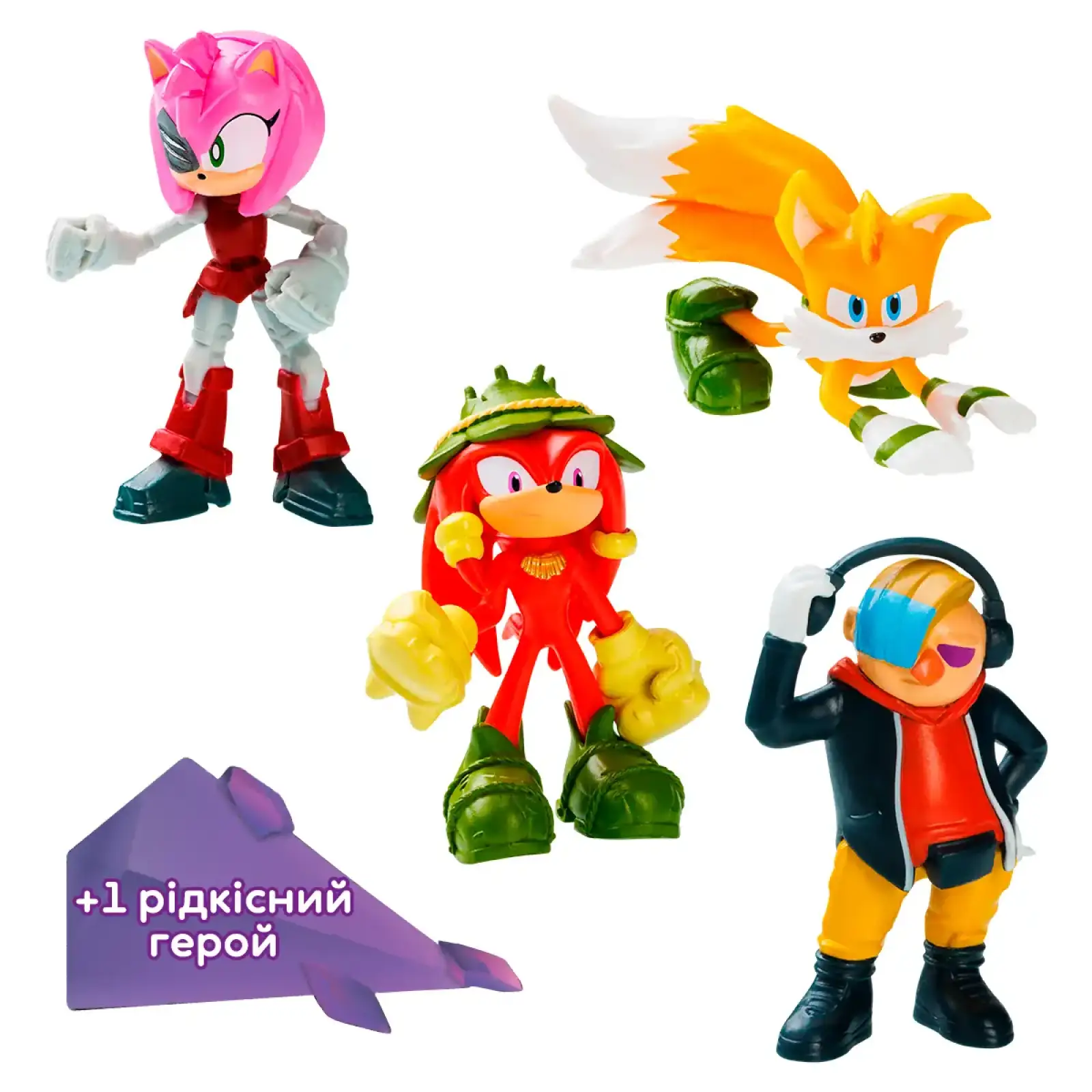 Набір ігрових фігурок SONIC PRIME – ПРИГОДИ НАКЛЗА (5 фiгурок, 6,5 cm) (SON2040B)