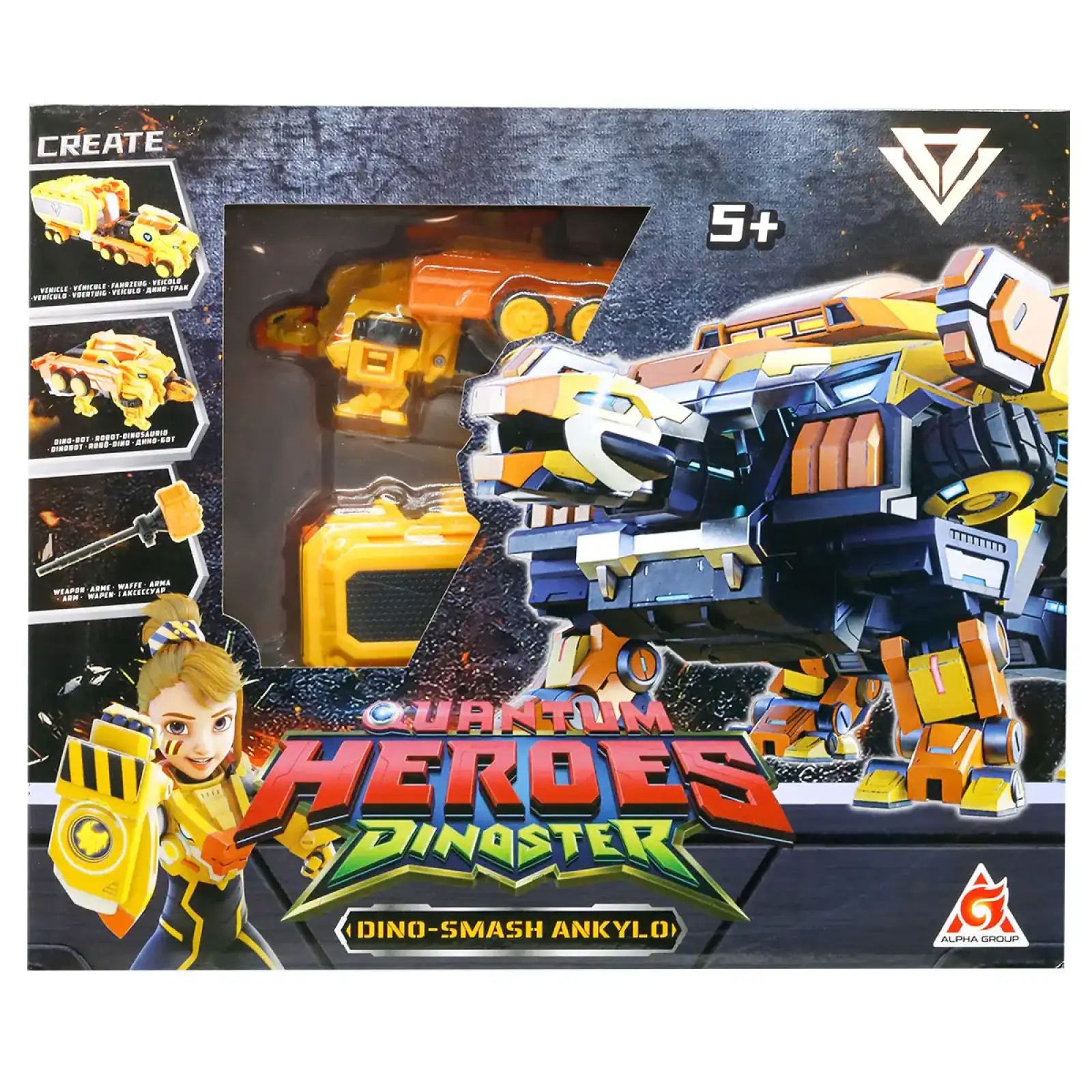 Динозавр-трансформер DINOSTER - МЕГА ДИНО-СМЕШ АНКІЛО (EU580806)