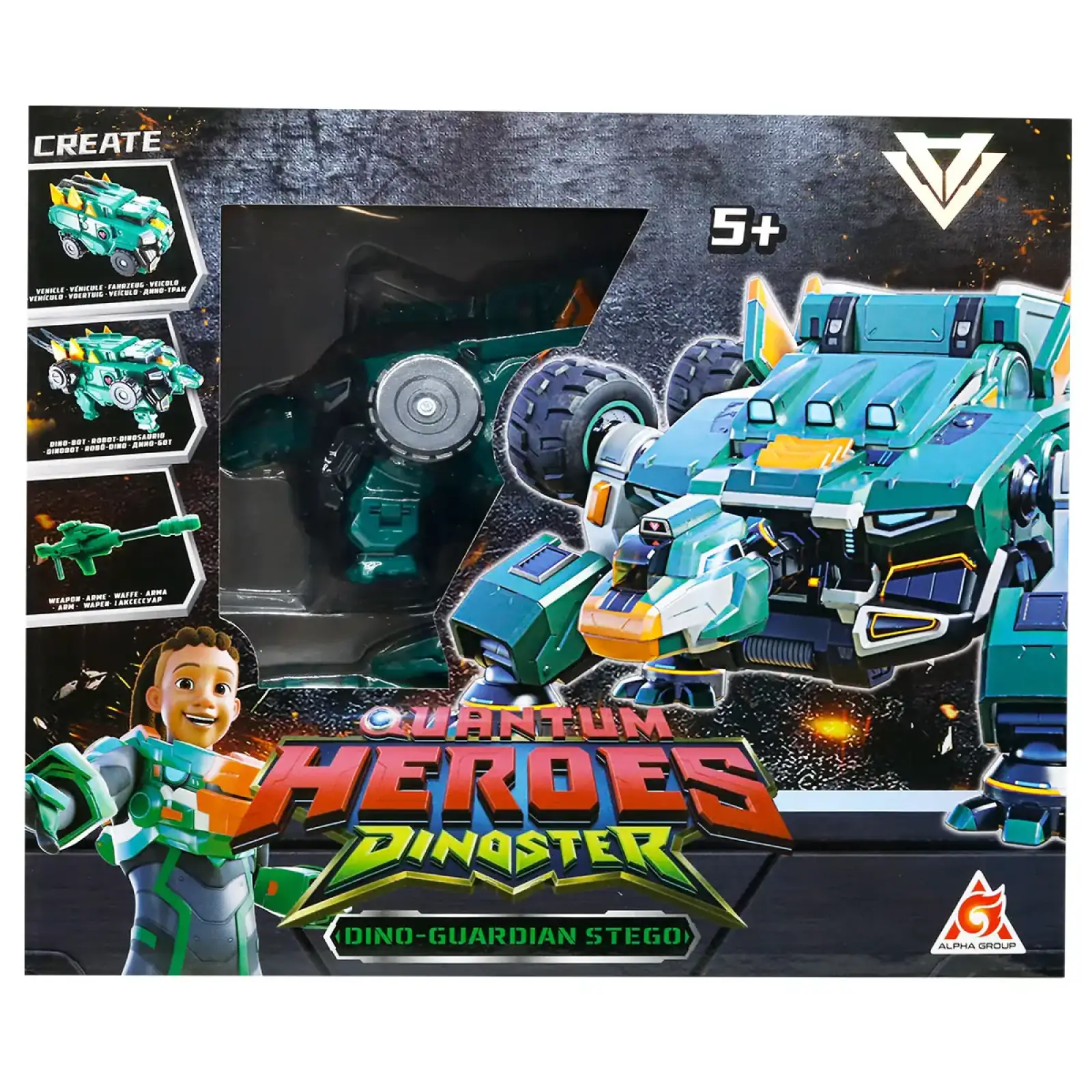 Динозавр-трансформер DINOSTER - МЕГА ДИНО-ҐАРДІАН СТЕГО (EU580807)