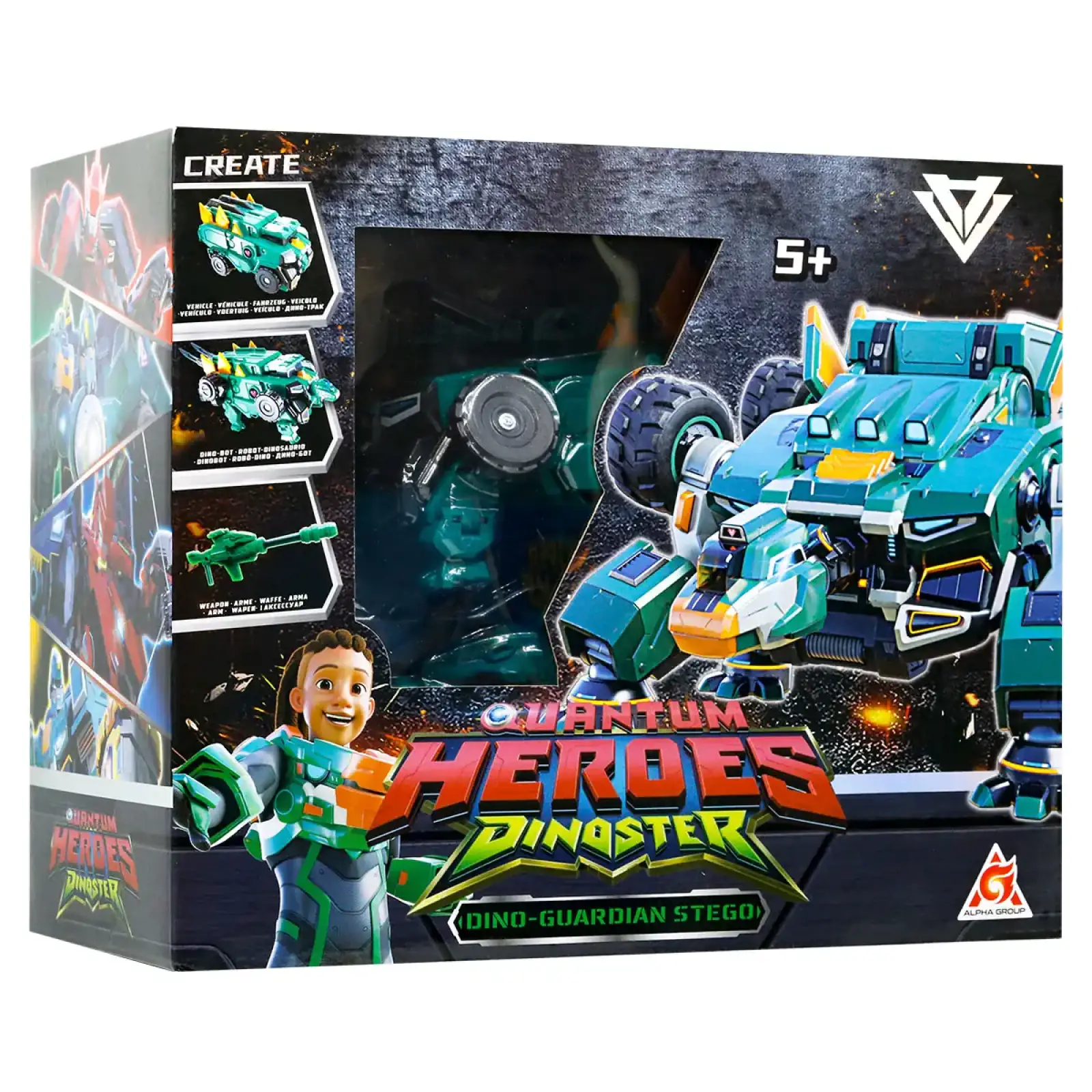 Динозавр-трансформер DINOSTER - МЕГА ДИНО-ҐАРДІАН СТЕГО (EU580807)