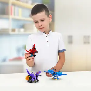 Динозавр-трансформер DINOSTER - СИНІЙ ПТЕРА-БОТ (бокс для зберігання) (EU580840-4)
