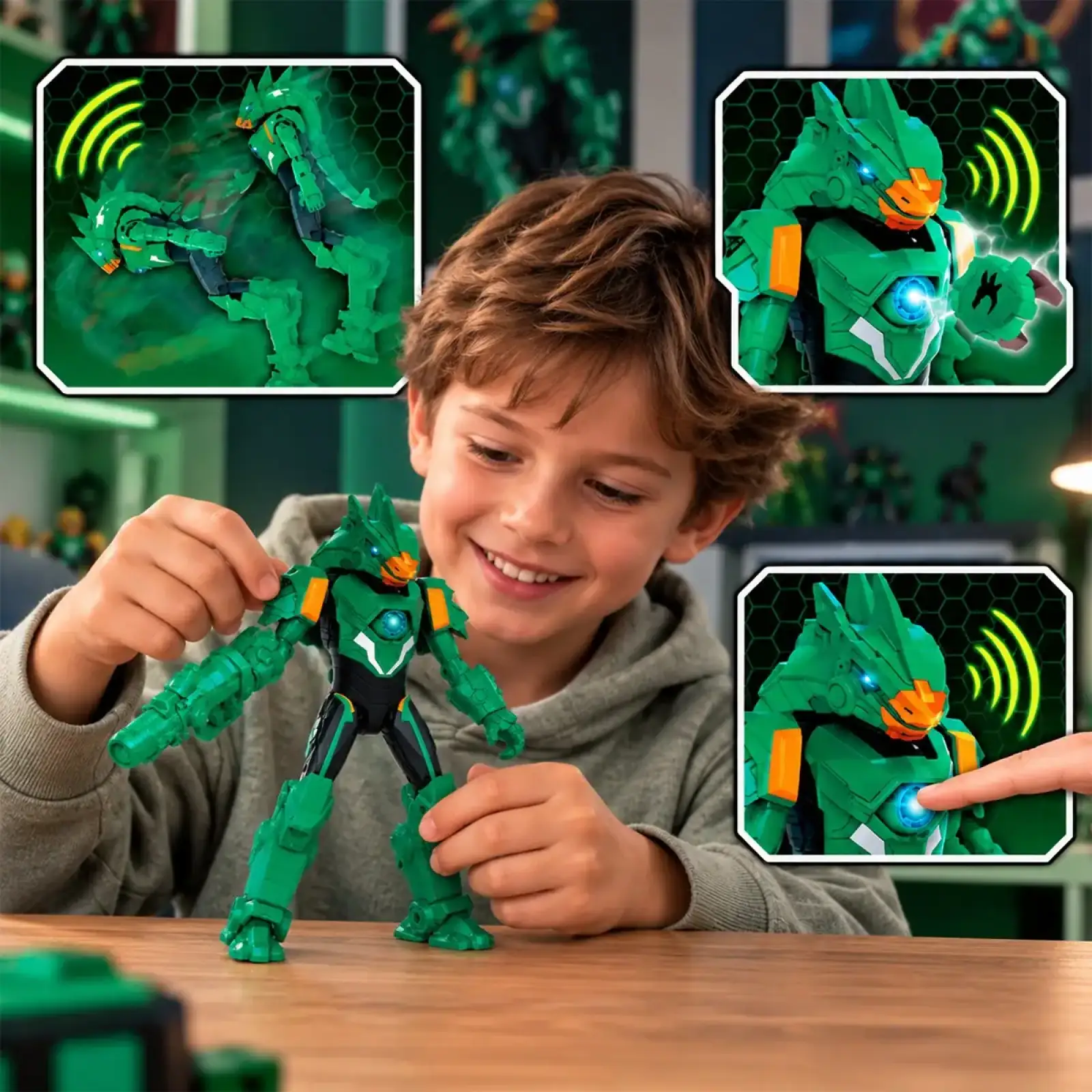 Фигурка с аксессуарами DINOSTER - ОЗ (свет, звук) (EU583833)