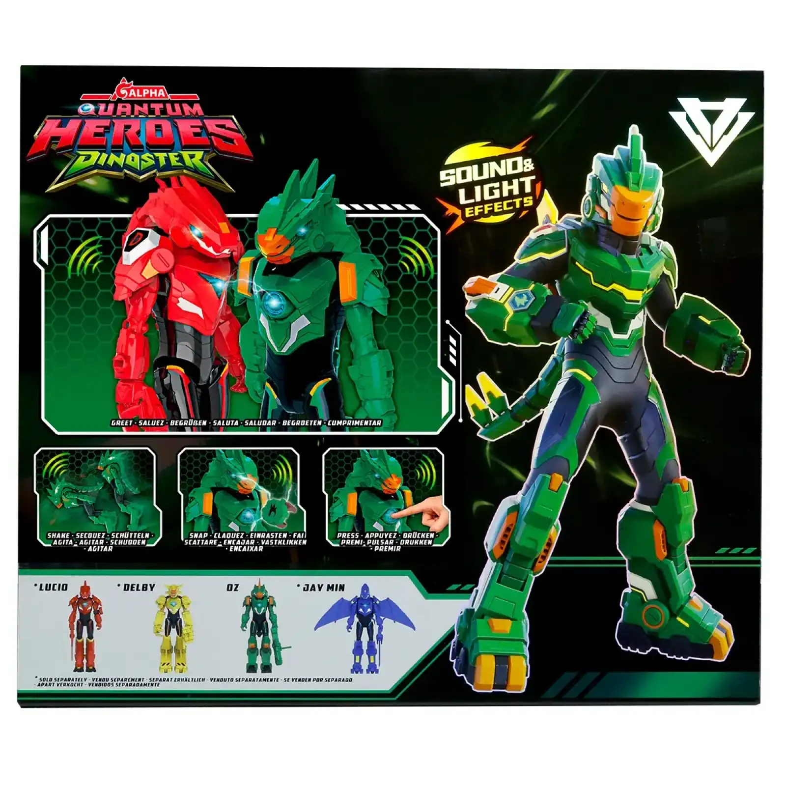 Фигурка с аксессуарами DINOSTER - ОЗ (свет, звук) (EU583833)
