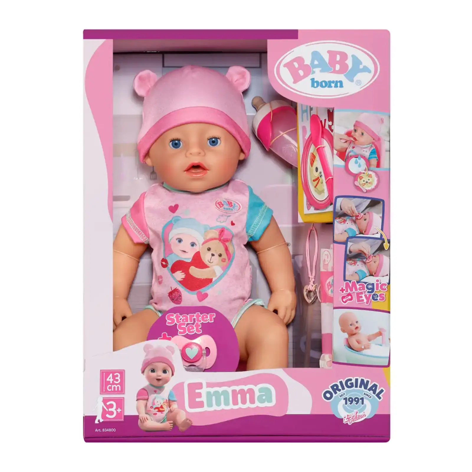 Лялька BABY BORN – ЧАРІВНА ЕММА (43 cm, з аксесуарами) (834800)
