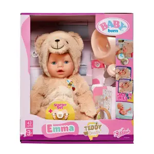 Кукла BABY BORN – ЭММА В КОСТЮМЕ МИШКИ (43 cm, с аксессуарами) (837115)