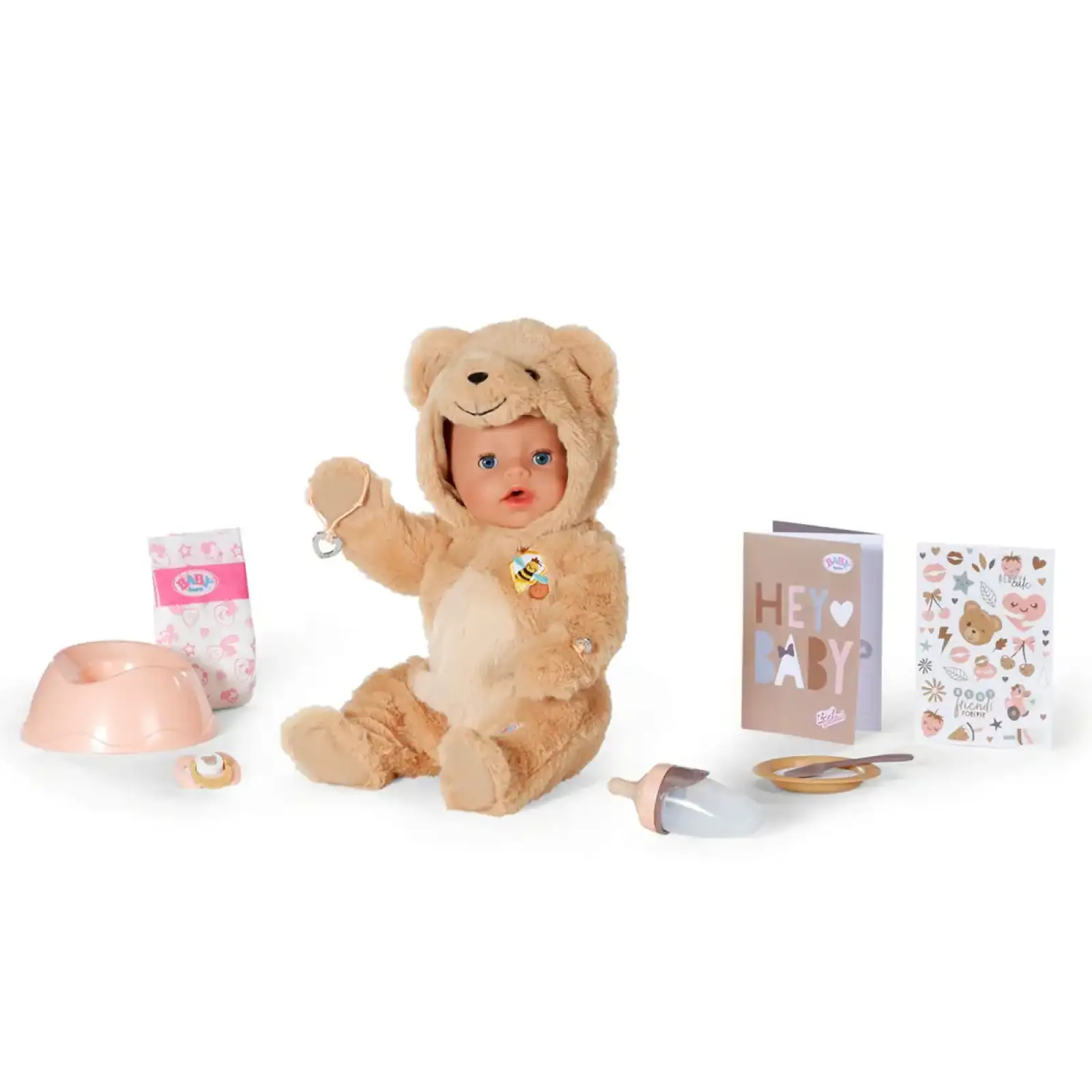 Кукла BABY BORN – ЭММА В КОСТЮМЕ МИШКИ (43 cm, с аксессуарами) (837115)
