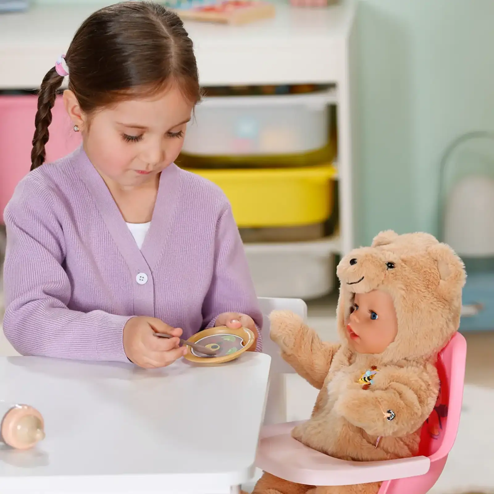 Кукла BABY BORN – ЭММА В КОСТЮМЕ МИШКИ (43 cm, с аксессуарами) (837115)