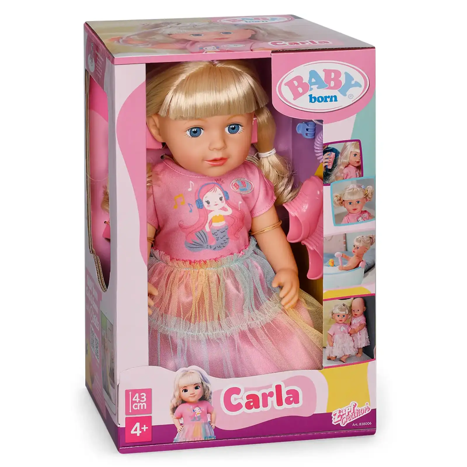 Лялька BABY BORN – ЧАРІВНА КАРЛА (43 см, з аксес.) (838006)