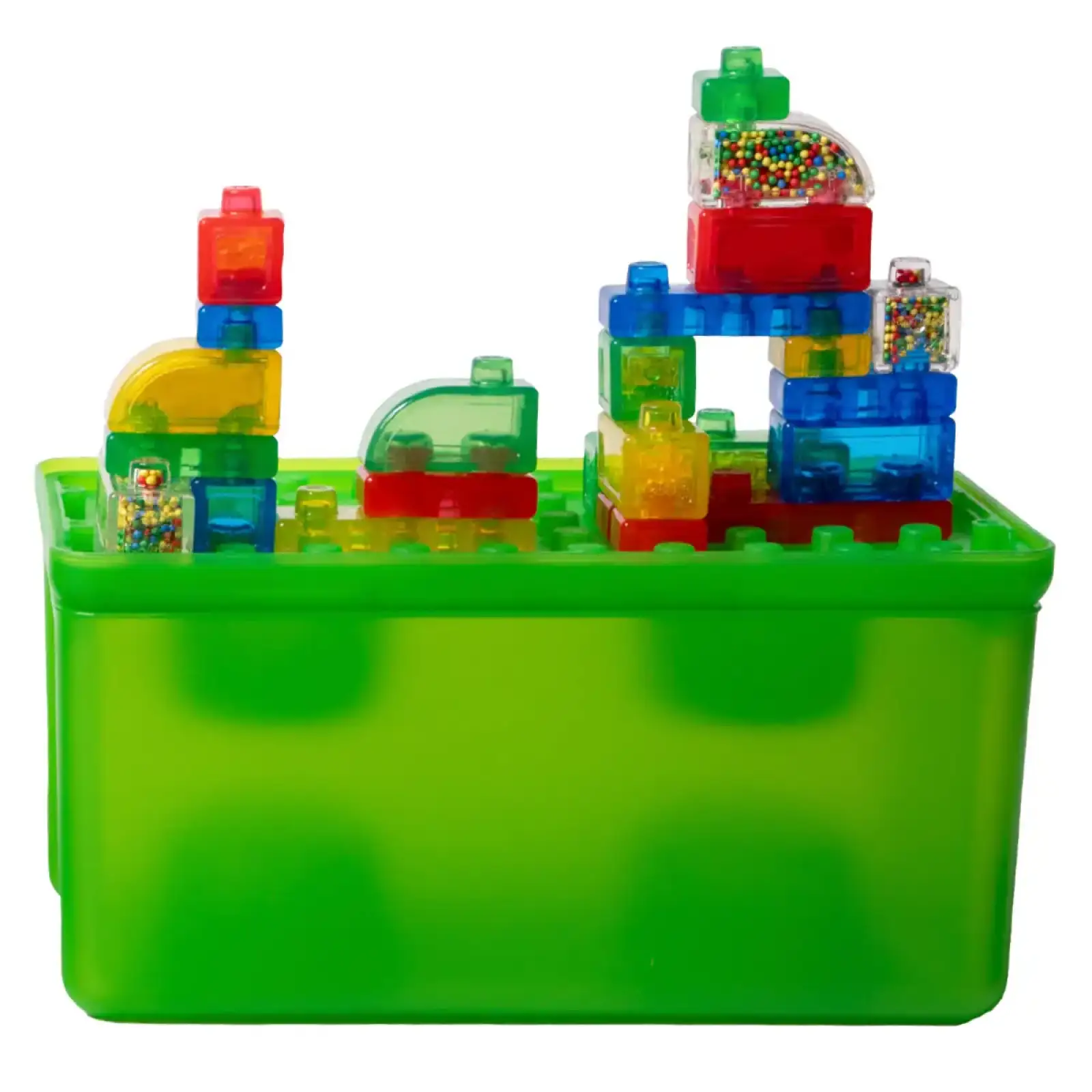 Сенсорний конструктор JELLY BLOX - В КЕЙСІ 2 В 1: БУДУЙ-СКЛАДАЙ (931693)