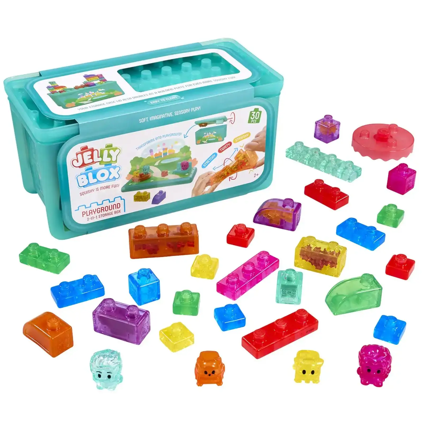 Сенсорний конструктор JELLY BLOX - У КЕЙСІ 2 В 1: ІГРОВИЙ МАЙДАНЧИК (934959)