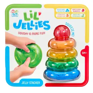 Сенсорний конструктор JELLY BLOX серії "Lil' Jellies" - ПІРАМІДКА-КОЛЬОРИНКА (937837)