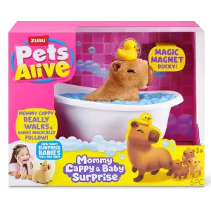 Интерактивный игровой набор PETS ALIVE серии "Mama & Baby Surprise" S1 – МАМА КАПИБАРА С СЮРПРИЗОМ Pets & Robo Alive (9574)