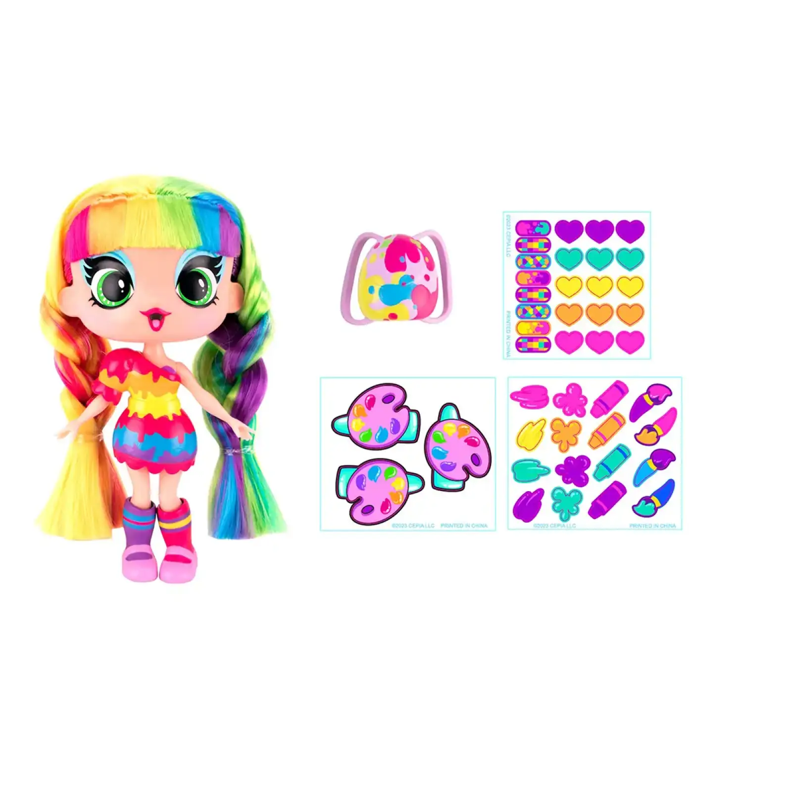 Ігровий набір з лялькою DECORA - ДИЗАЙНЕРСЬКИЙ МАГАЗИН НАЛІПОК DECORA GIRLZ (D1009)