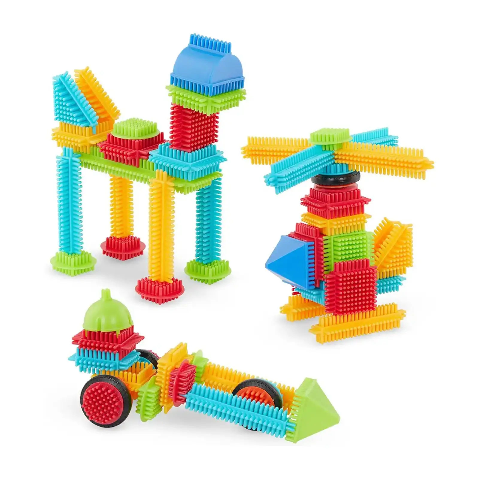 Конструктор серії Bristle Blocks - БУДІВЕЛЬНИК (56 деталей, у коробці) Battat Lite (BT3070Z)