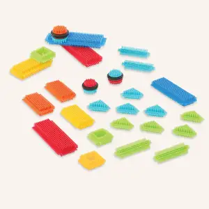 Конструктор серії Bristle Blocks - БУДІВЕЛЬНИК (36 деталей, у коробці) Battat Lite (BT3099Z)
