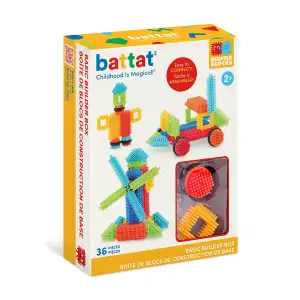 Конструктор серії Bristle Blocks - БУДІВЕЛЬНИК (36 деталей, у коробці) Battat Lite (BT3099Z)