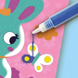 Набір для творчості з кольоровим піском – ЛІСОВІ ТВАРИНИ SES Creative (14136S)