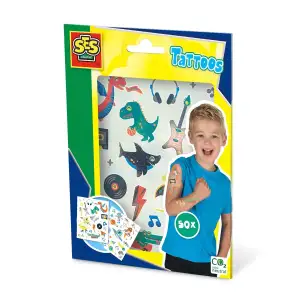 Набор тату-наклеек - МЕТАЛЛИК (50 наклеек) SES Creative (14281S)