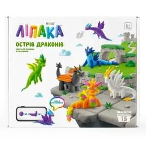 Меганабір пластиліну, що самостійно твердіє, ЛІПАКА - ОСТРІВ ДРАКОНІВ Lipaka (15035-UA01)
