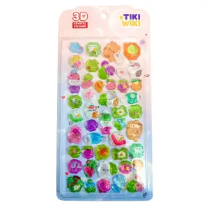 Набір 3D-наліпок TIKI WIKI серії "Crystal" – ТІКІ КОТИКИ В САДУ (25ESE009-10)