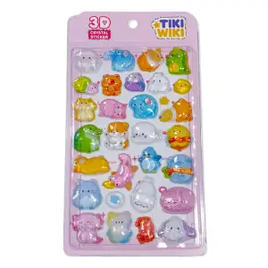 Набор 3D-наклеек TIKI WIKI серии "Crystal" – ТИКИ МИЛЫЕ ЖИВОТНЫЕ (51369)
