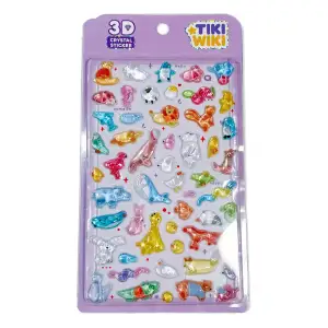 Набір 3D-наліпок TIKI WIKI серії "Crystal" – ТІКІ ВЕСЕЛІ ТВАРИНКИ (51428)