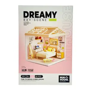 Конструктор-румбокс MINI HOUSE серії "Інтер'єр" – СПАЛЬНЯ (світло) (8004)