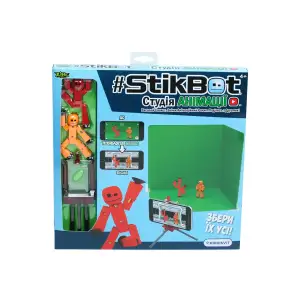 Игровой набор для анимационного творчества STIKBOT – СТУДИЯ АНИМАЦИИ (2 экскл. фиг.,штатив,сцена) (TST617_UAKD)
