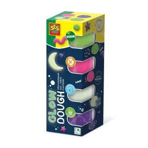 Незасихаюча маса для ліплення серії "Feel good dough" – СЯЙВО (4 кольори, у пластикових баночках) SES Creative (00516S)