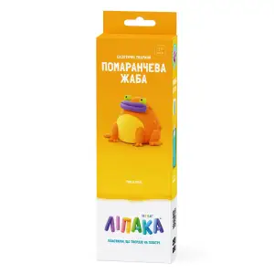 Набір пластиліну, що самостійно твердіє, ЛІПАКА - ЕКЗОТИЧНІ ТВАРИНИ: ПОМАРАНЧЕВА ЖАБА Lipaka (30124-UA01)