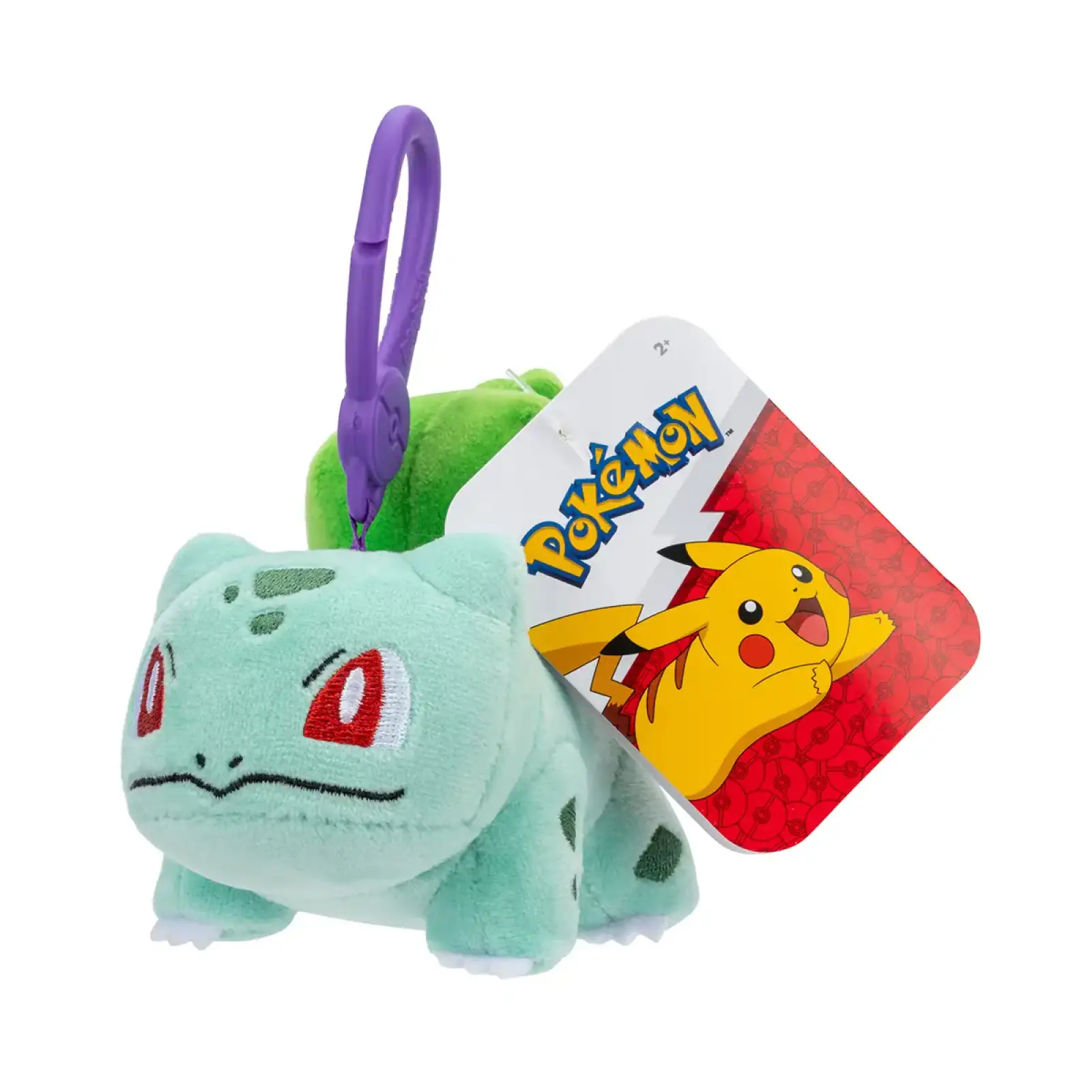 М'яка іграшка на кліпсі POKEMON - БУЛЬБАЗАВР W11 (PKW3921)