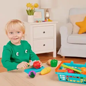 Игровой набор для двоих - ОВОЩИ-ФРУКТЫ НА ЛИПУЧКАХ Battat Lite (BT4743Z)