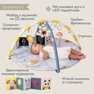 Развивающий музыкальный коврик с дугами коллекции 