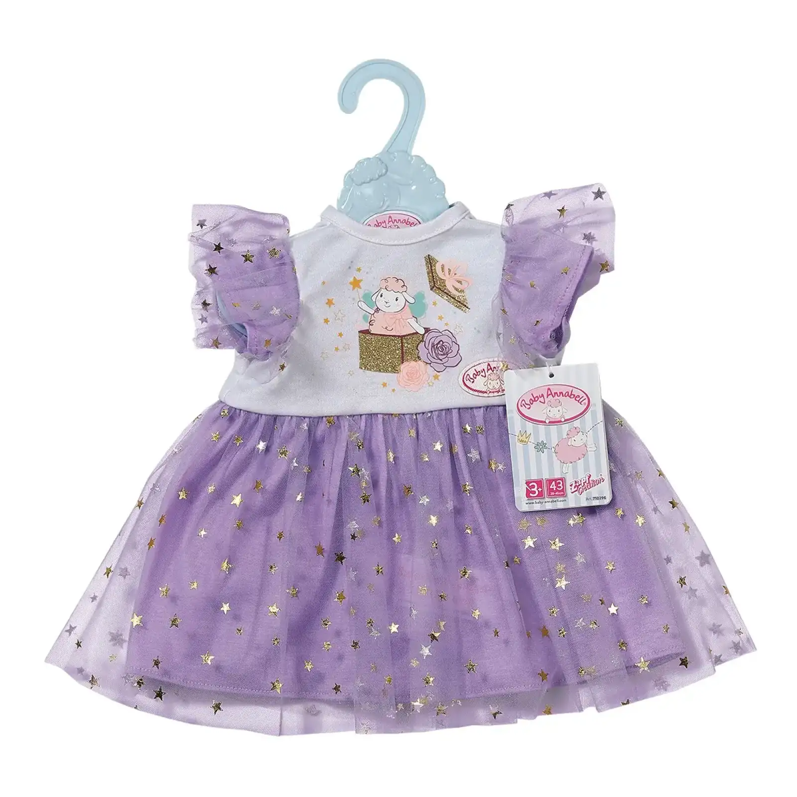 Одежда для куклы BABY ANNABELL - СИРЕНЕВОЕ ПЛАТЬЕ (43 cm) BABY born (710296)