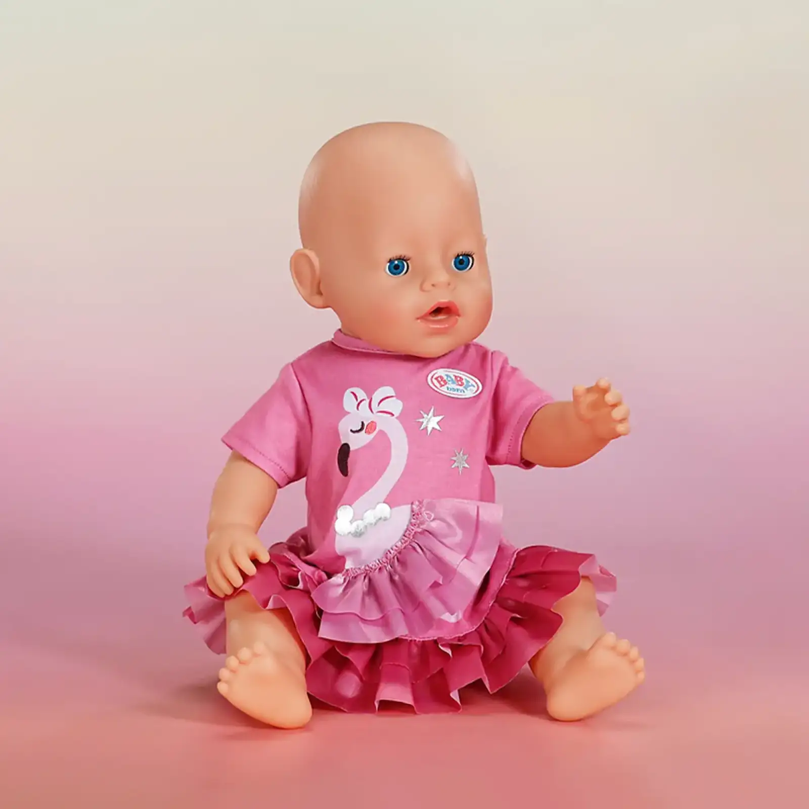 Одяг для ляльки BABY BORN – СУКНЯ З ФЛАМІНГО (43 см) (839423)