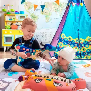 Музыкальная игрушка – ПЕС-ГИТАРИСТ (звук) Battat (BX1206Z)