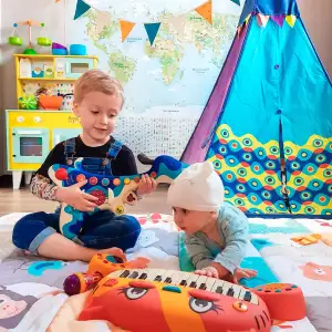 Музыкальная игрушка – ПЕС-ГИТАРИСТ (звук) Battat (BX1206Z)