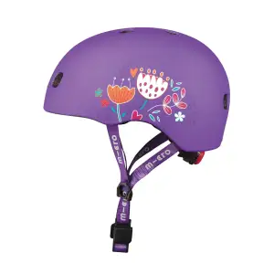 Захисний шолом MICRO - ФІОЛЕТОВИЙ З КВІТАМИ (52-56 cm, M) (AC2138BX)