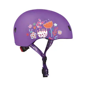 Захисний шолом MICRO - ФІОЛЕТОВИЙ З КВІТАМИ (52-56 cm, M) (AC2138BX)