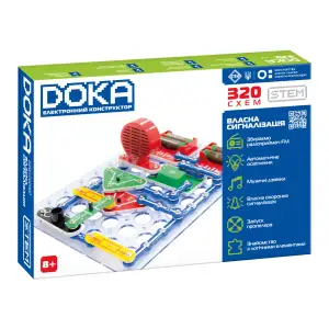 Конструктор електронний DOKA "320 СХЕМ" (D70707)
