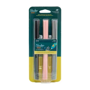 Набір стрижнів для 3D-ручки 3Doodler Start - МІКС (75 шт: чорний, рожевий, сірий) (3DS-ECO-MIX3-75)