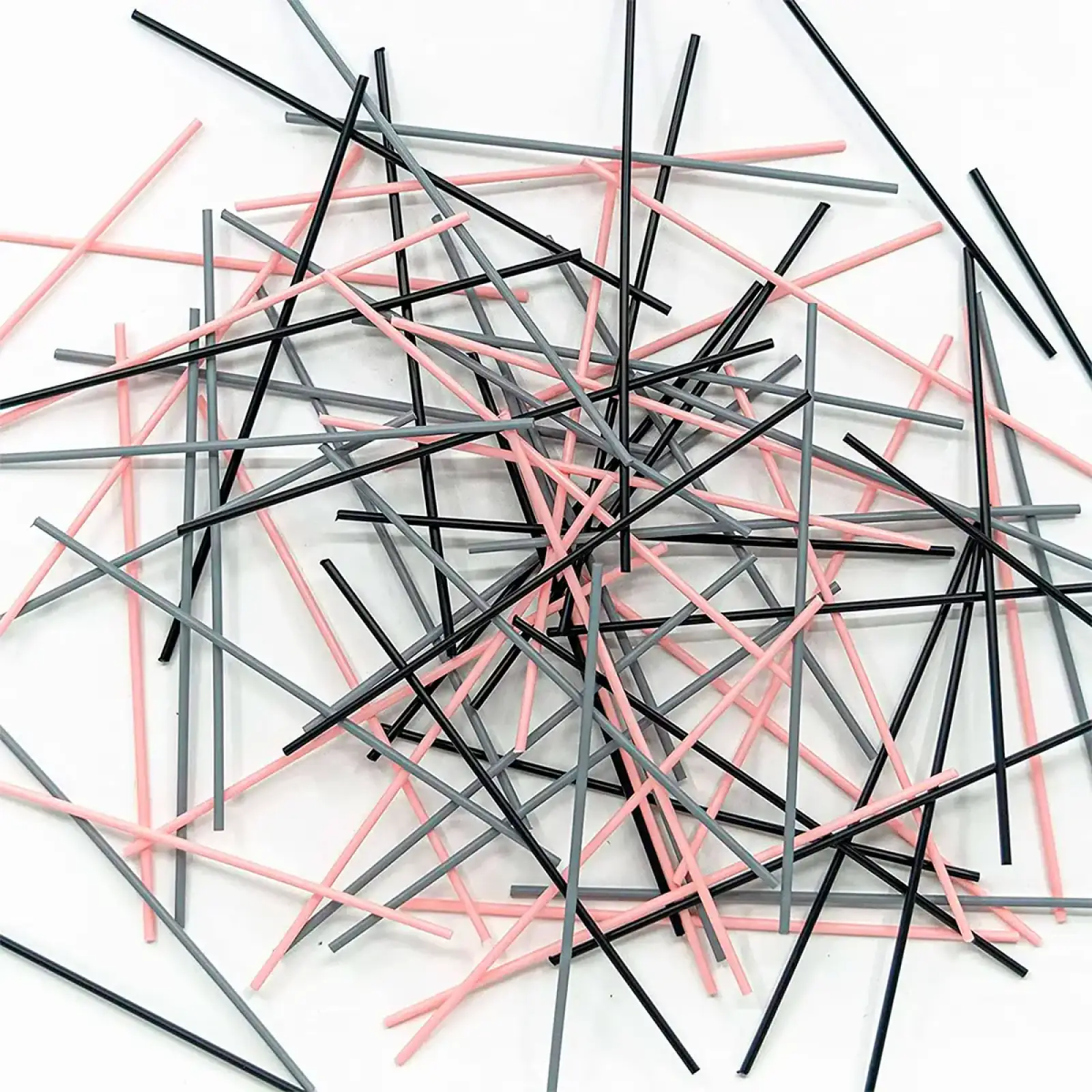 Набір стрижнів для 3D-ручки 3Doodler Start - МІКС (75 шт: чорний, рожевий, сірий) (3DS-ECO-MIX3-75)