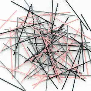 Набір стрижнів для 3D-ручки 3Doodler Start - МІКС (75 шт: чорний, рожевий, сірий) (3DS-ECO-MIX3-75)