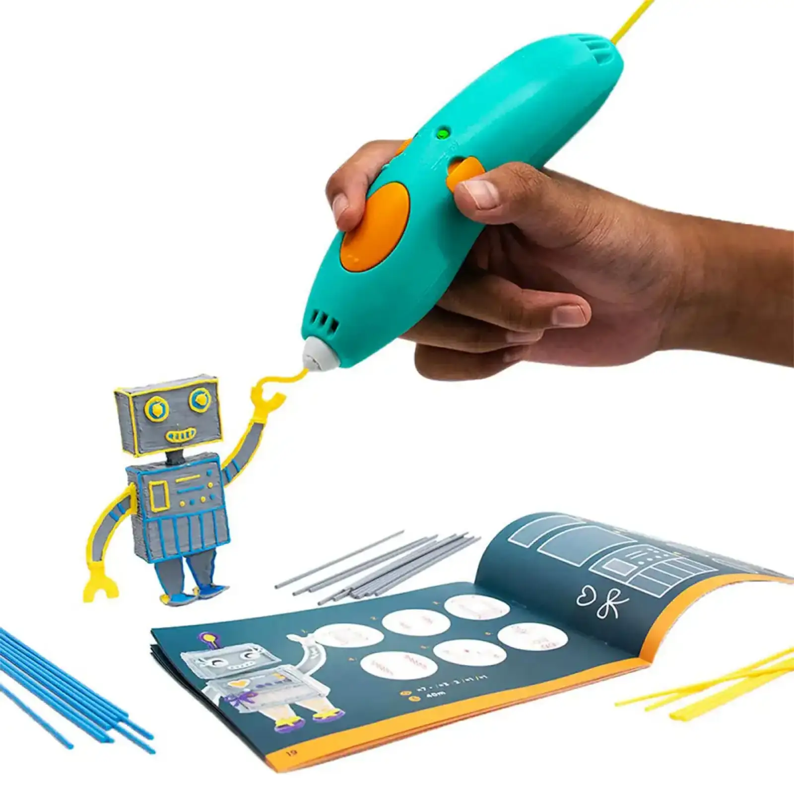 3D-ручка 3Doodler Start Plus для детского творчества базовый набор - КРЕАТИВ (72 стержня) (SPLUS)