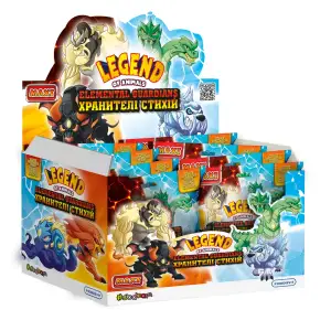 Дисплей стретч-іграшок серії "LEGEND OF ANIMALS МАКСІ" – ХРАНИТЕЛІ СТИХІЙ (10 шт) #sbabam (162/CN23-CDU)