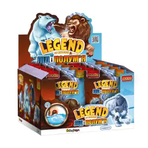 Дисплей стретч-іграшок серії "LEGEND OF ANIMALS МАКСІ" – ЛІД І ПОЛУМ’Я (8 шт) #sbabam (60/CN25-CDU)