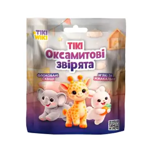 Іграшка-сквіш TIKI WIKI – ТІКІ ОКСАМИТОВІ ЗВІРЯТА (у диспл.) (KD-ZRDW2025011)
