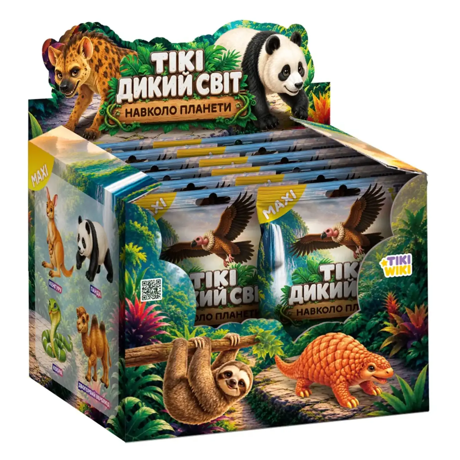 Стретч-игрушка в виде животного TIKI WIKI – ТИКИ ДИКИЙ МИР: ВОКРУГ ПЛАНЕТЫ (в диспл.) (SQ145)