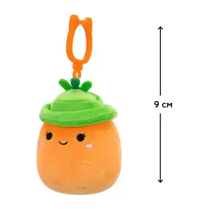 Мягкая игрушка на клипсе SQUISHMALLOWS – МОРКОВКА КАРОЛИНА (9 cm) (SQCP00462)